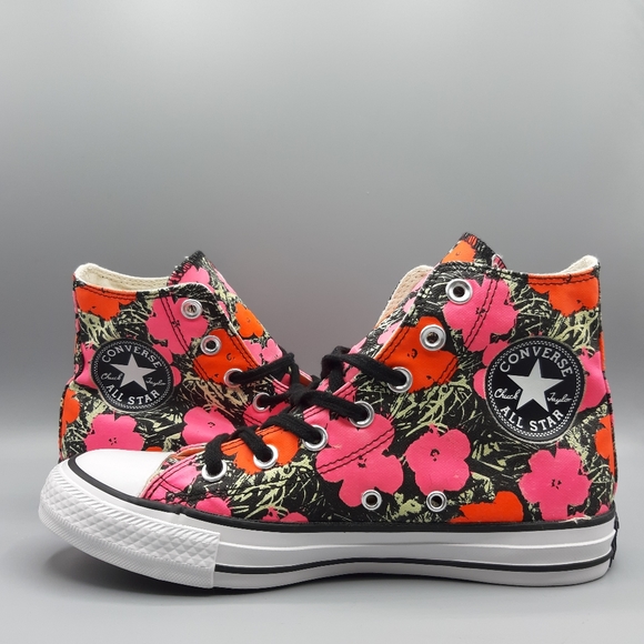 converse andy warhol flowers